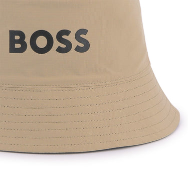 Gorro para niño y teen BOSS reversible beige azul UNISEX